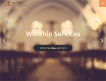 Tablet Screenshot of burlingtonagape.org